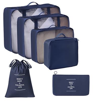 Kompressions-Packwürfel-Set für Reisen, faltbare Gepäck-Organizer-Taschen, tragbare Kultur- und Kosmetiktasche, multifunktionale Kleideraufbewahrungstaschen für Geschäftsreisen und Urlaub