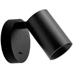 Deko-Light Wandaufbauleuchte Can Tilt rund 1x GU10 Schwarz
