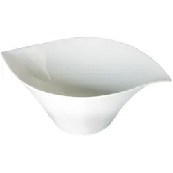 Salatschüssel Blattform 36 cm - Weiß Anderes Porzellan Table Passion 36x26.5 cm