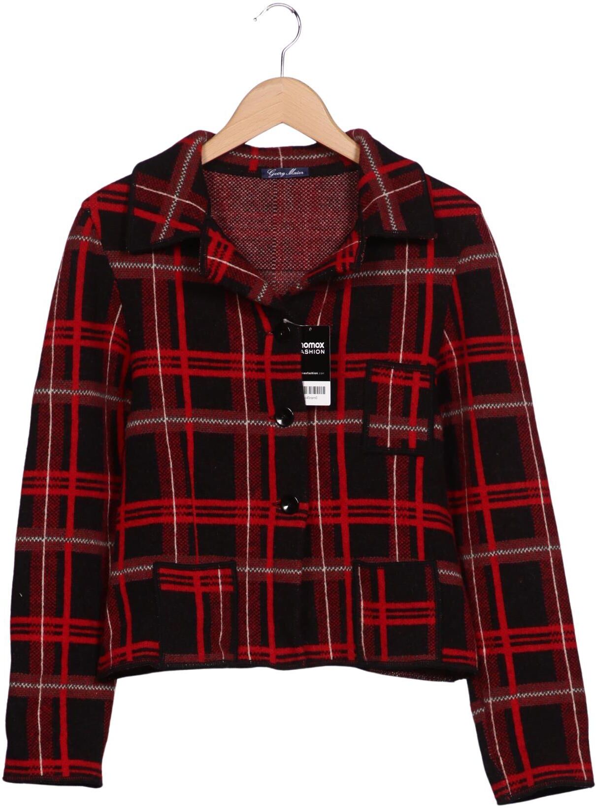 Georg Maier Damen Strickjacke, Mehrfarbig, Gr. M, Schurwolle - Second Hand