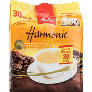 Melitta Kaffeepads Harmonie Mild, Schonende Langzeitröstung, Arabica & Robusta, 30 Pads, 30 Stück