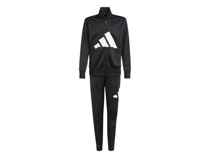 adidas Unisex Kinder Essentials Big Logo Climacool Track Suit, black/white, 11-12 Years