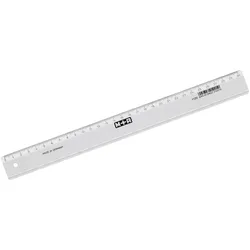 M+R Lineal schmal 30cm glasklar Packung mit 10 Stück