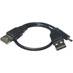 10er Pack USB A doppelt zu USB mini schwarz (ohne Netzteil)
