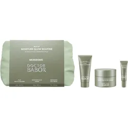 77ml BABOR DOCTOR BABOR MICROBIOMIC MOISTURE GLOW ROUTINE SET (Cream 50ml + Cleanser 20ml + Eye Cream 7ml + Pouch)