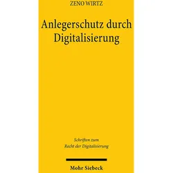 Anlegerschutz durch Digitalisierung, Fachbücher von Zeno Wirtz