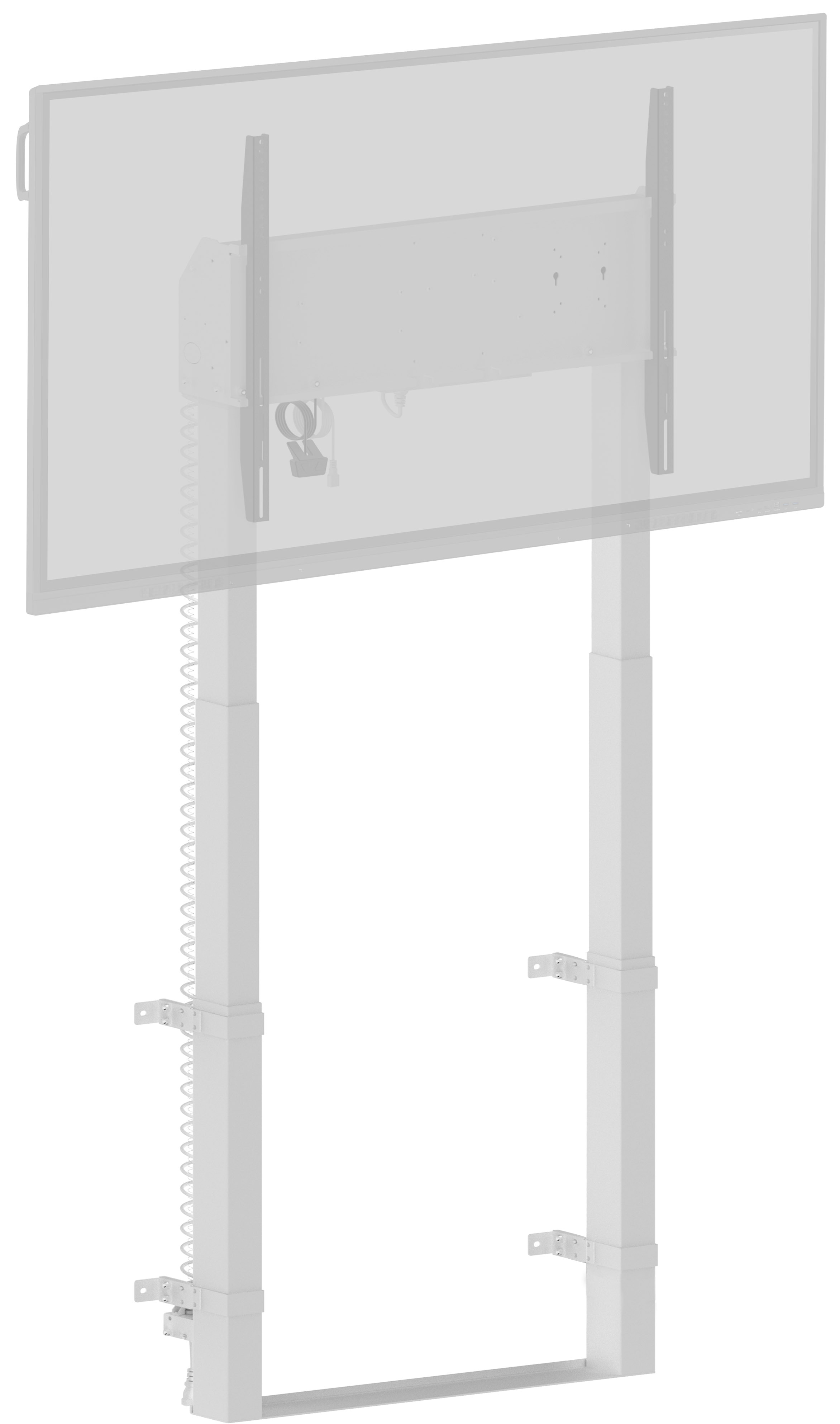 Iiyama Stationär-Pylonensystem bis VESA 800x600mm weiß MD-WLIFT2031-W1