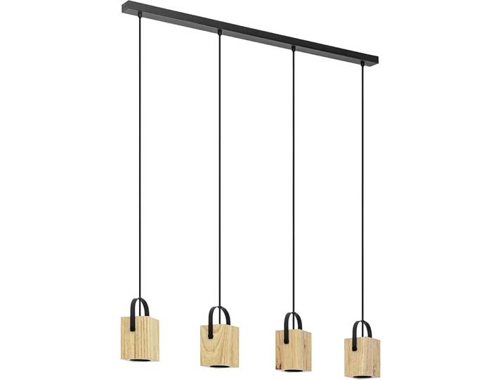 Eglo Pendellampe Ayles Schwarz Stahl B 8.5 cm - LED - Pendellampe- LED Energiesparlampe