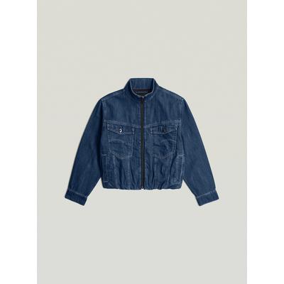 Jeansjacke G-STAR "Rib Trucker Jacke", Damen, Gr. M, antique faded sentry blau, Obermaterial: 100% Baumwolle, Jacken Jeansjacke