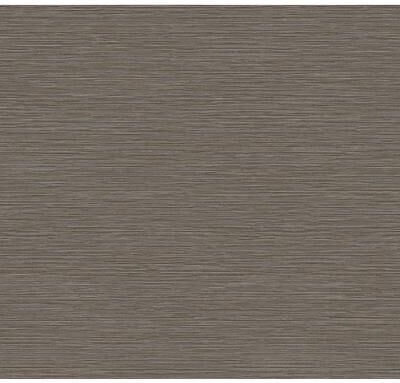 York Wallcoverings Oasis Charcoal Faux Grasscloth Wallpaper - 324 x 27