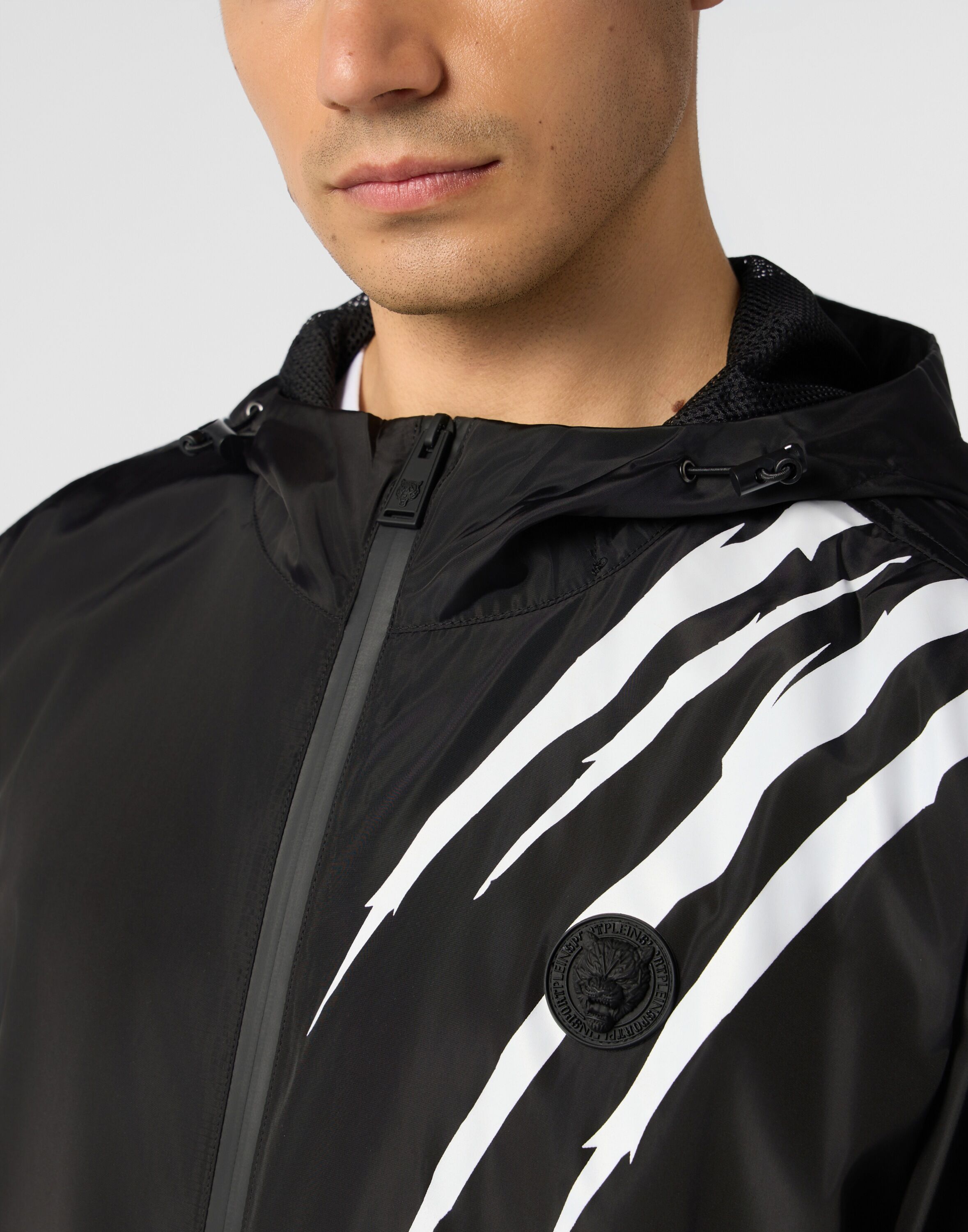 Winterjacke PLEIN SPORT "Scratch", Herren, Gr. M, 02, schwarz, Futter: 100% Polyester. Außenmaterial: 100% Polyester, Jacken Winterjacke