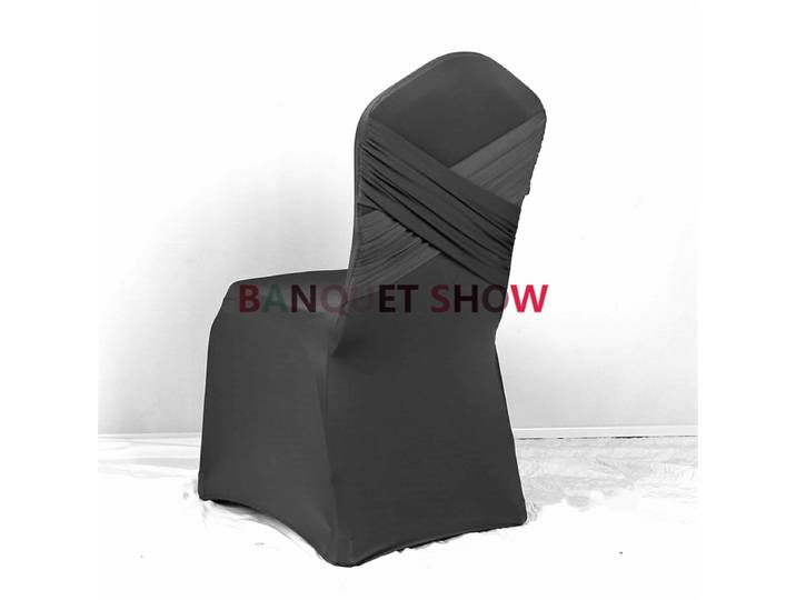 Housse de chaise en Poly Spandex pour Banquet, nœud papillon, pour événement de mariage, fête, décoration d'hôtel