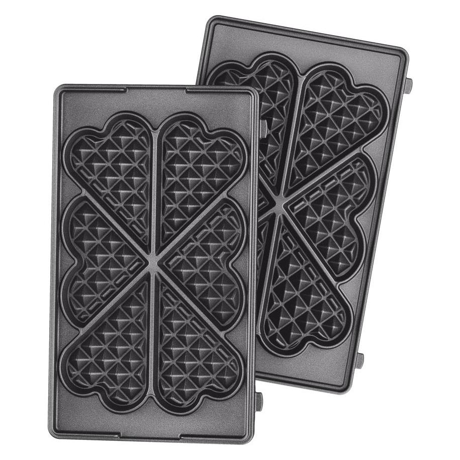 Tefal Snack Collection Cooking Plates: 6 Heart Waffles (XA8106F0)