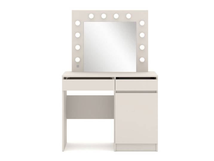 Coiffeuse Homlando Hollywood 95 avec miroir cachemire