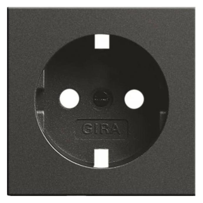 Gira Abdeckung SCHUKO anthrazit 092028 System 55 (Ersatzklinge) (092028)