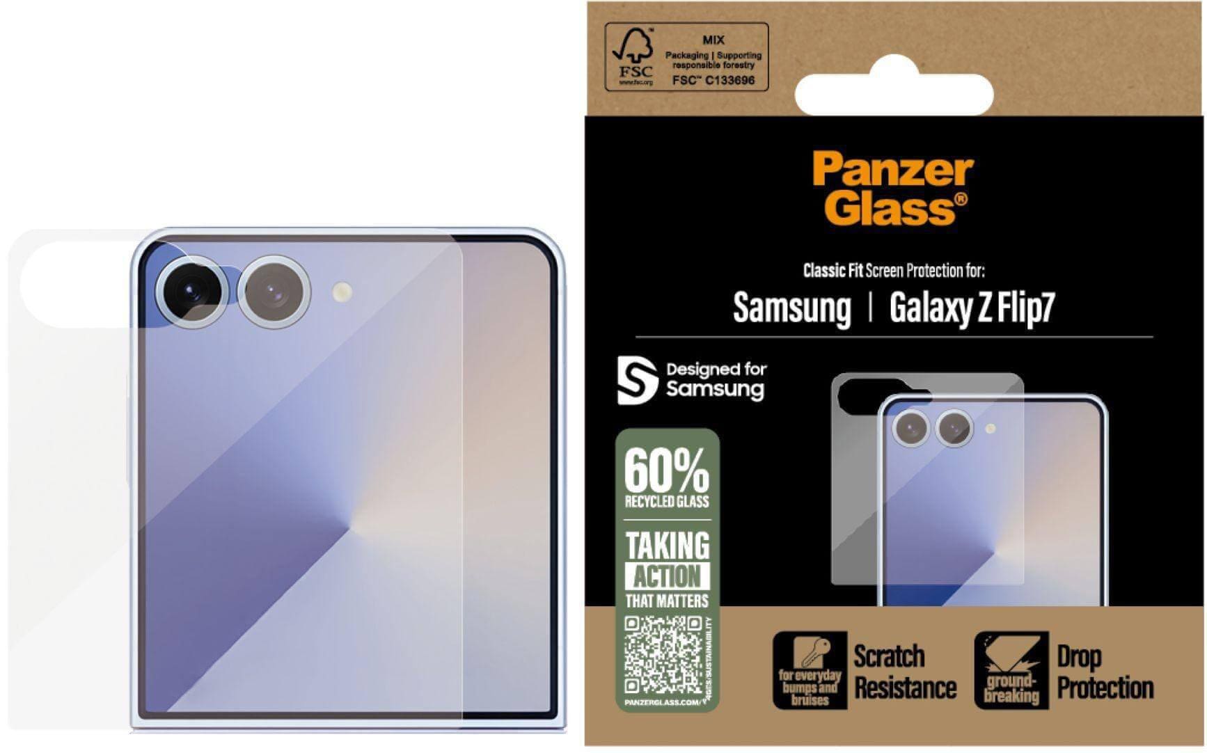 PanzerGlass Displayschutzglas für Samsung Galaxy Z Flip7
