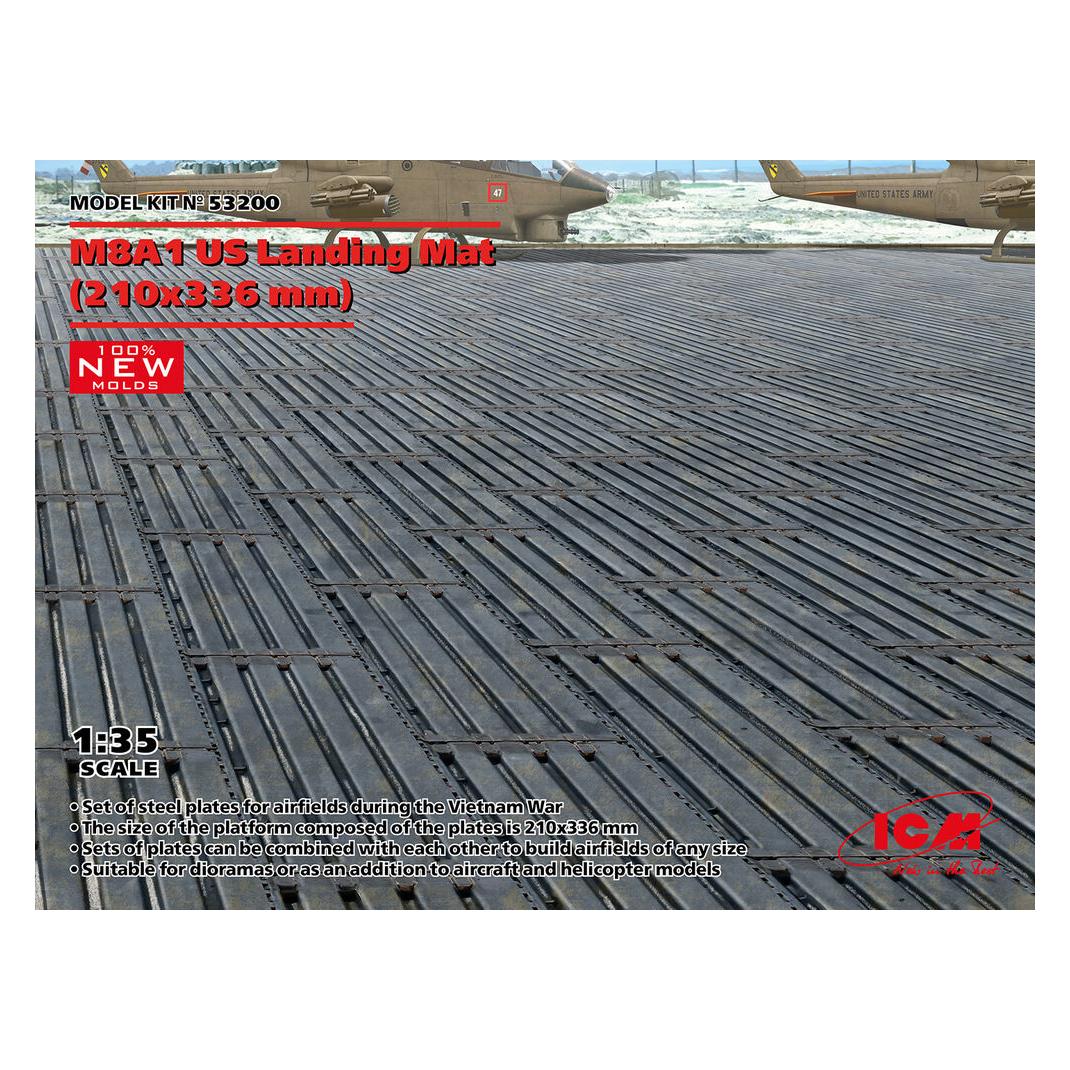 ICM M8A1 US Landing Mat (210??336 mm) (100% new molds) (53200)