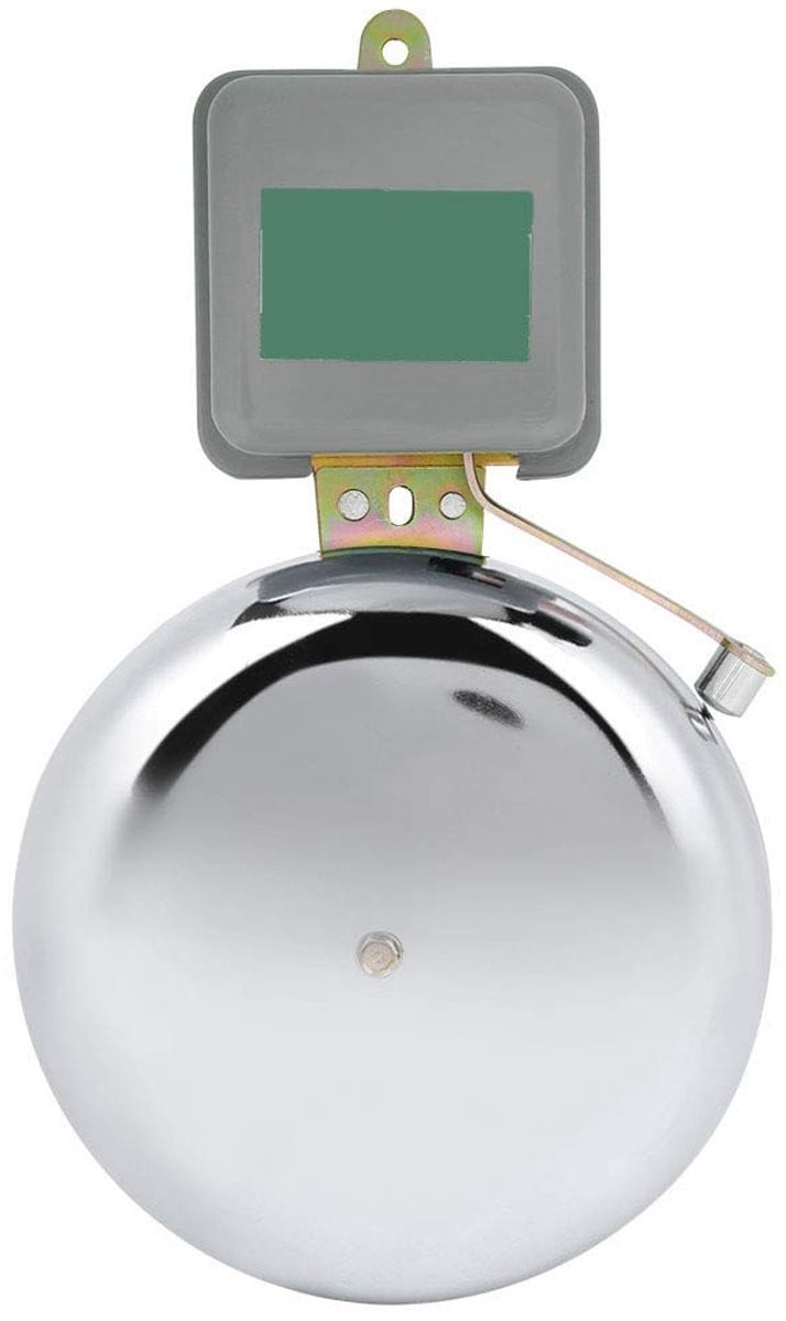 Dailygoods Dailygoody Elektrische Analoge Schoolklok van Roestvrij Staal - 150 mm