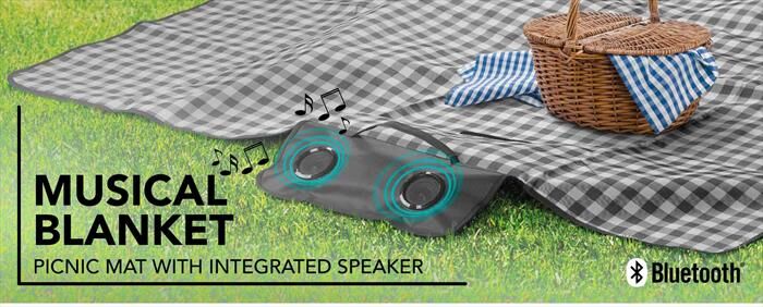 TECH POP Speaker Musical Blanket-nero