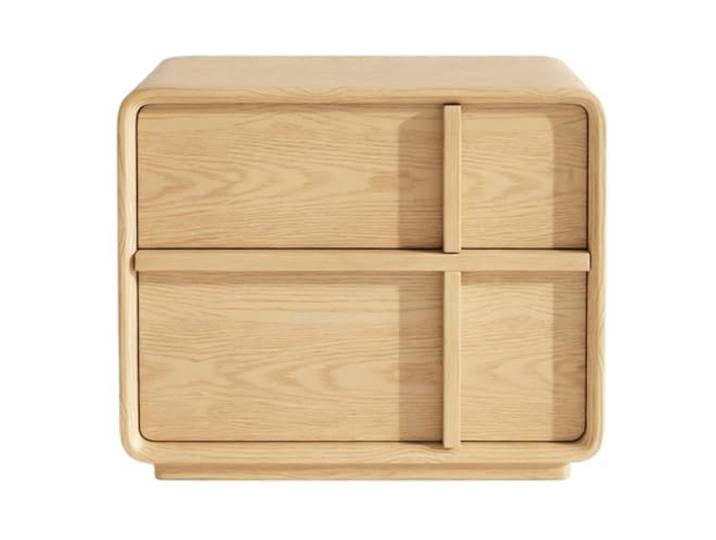 YANG11FAN Vielseitig Nachttisch mit Zwei Schubladen und Griffen Zur Aufbewahrung und Organisation im Schlafzimmer(Yellow,Klein)