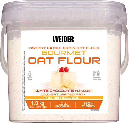 Weider Gourmet Haferflocken mit weißem Schokoladengeschmack 1,9 kg