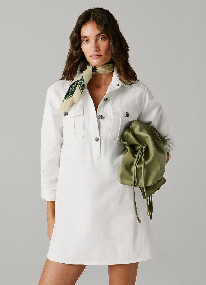 PEPE JEANS Robe courte, en denim, à manches longues