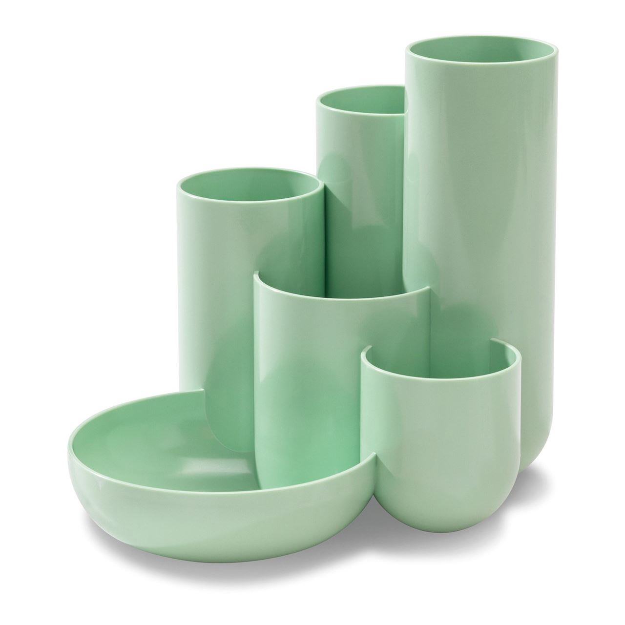 HAN Schreibtisch-Organizer CAMPUS pastellgrün Polystyrol 5 Fächer 13,1 x 15,4 x 13,7 cm