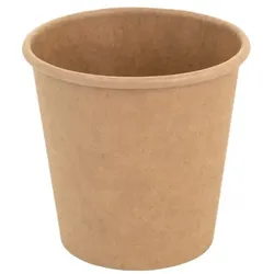 Runde Lebensmittelverpackungen 470ml Kraftkarton mit Deckel 25un