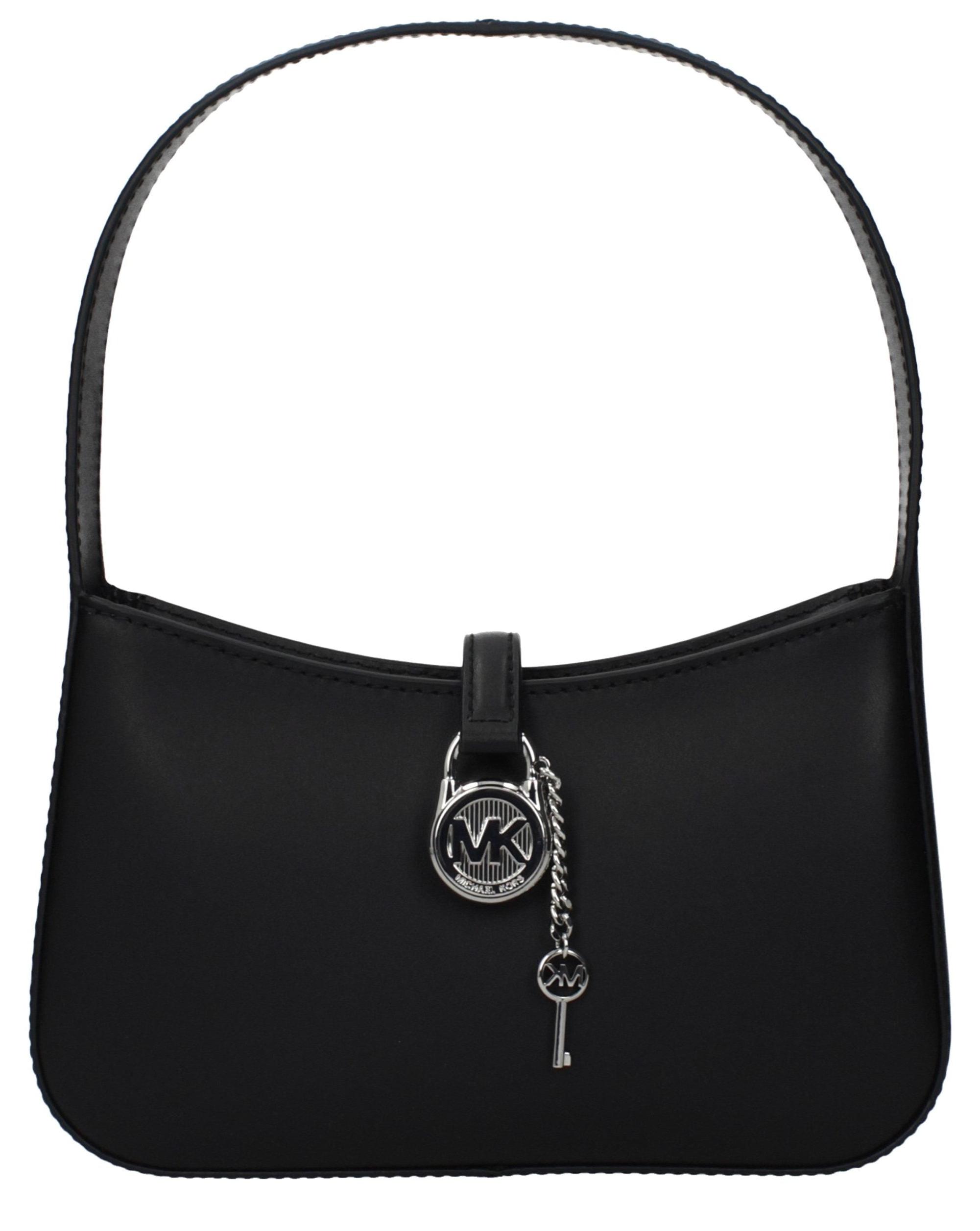 Michael Kors Lyra Small Pochette Leder schwarz silberfarben