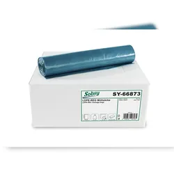 Plock GmbH Müllbeutel Sobsy - 150 Abfallbeutel – Typ 100 - ca.120 L - blau - Müllsäcke