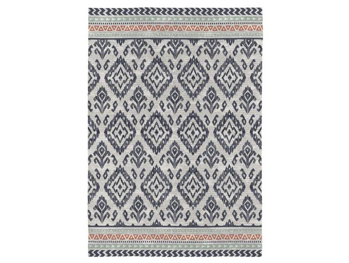 Tapis décoratif en coton en impression digital bleu 160x230 cm