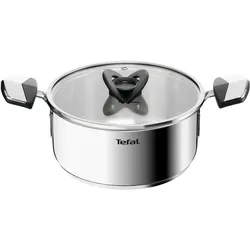 Tefal E3284444, Pfanne + Kochtopf, Silber