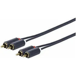 Vivolink PRORCARCA12 Audio-Kabel 2 x RCA (12 m, Cinch Kabel), Audiokabel