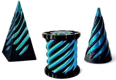 Useful Little Things 3D Printed Spiral Cone Fidget Toy Impossible Pyramid Desk Puzzle a