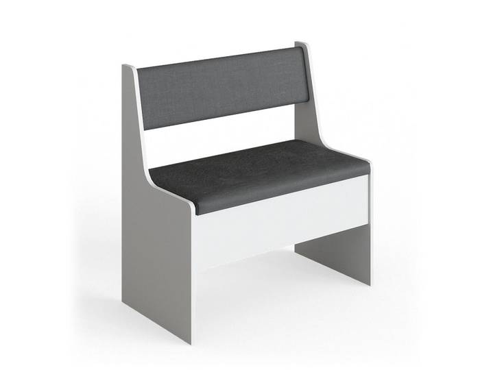 Vicco Esszimmer-Eckbank Roman Weiß 41.5 x 76.6 cm, Rechteckig, 41.5x50x41.5 cm, Esszimmer, Bänke, Sitzbänke