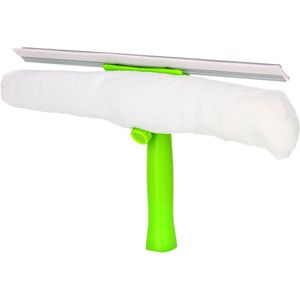 BÜMAG Fensterreinigungsset 2-in-1 Fensterwischer, Abzieher 30 cm mit Einwascher