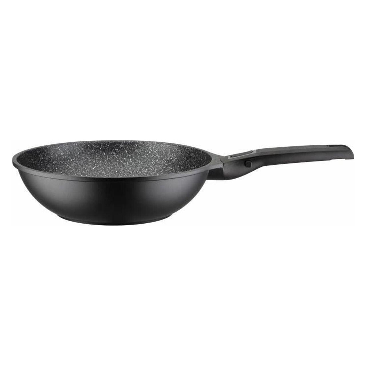 GSW Wokpfanne EASY CLICK 28 cm mit Antihaftversiegelung und abnehmbarem Griff (Bratpfanne, Aluminiumguss) (32546464)