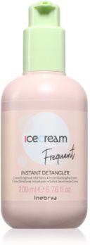 Inebrya Ice Cream Frequent Instant Detangler creme sem enxaguar para fácil penteado de cabelo 200 ml. Ice Cream Frequent Instant Detangler