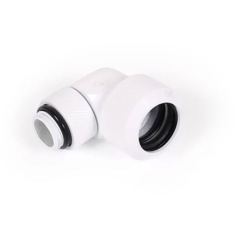 Alphacool Eiszapfen 13mm HardTube Anschraubtülle 90° drehbar G1/4 - White
