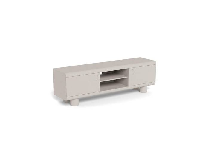 Mid.you Tv-Element Magee, Grau, 1 Fächer, 160x75x40 cm, Wohnzimmer, TV Möbel, TV-Racks