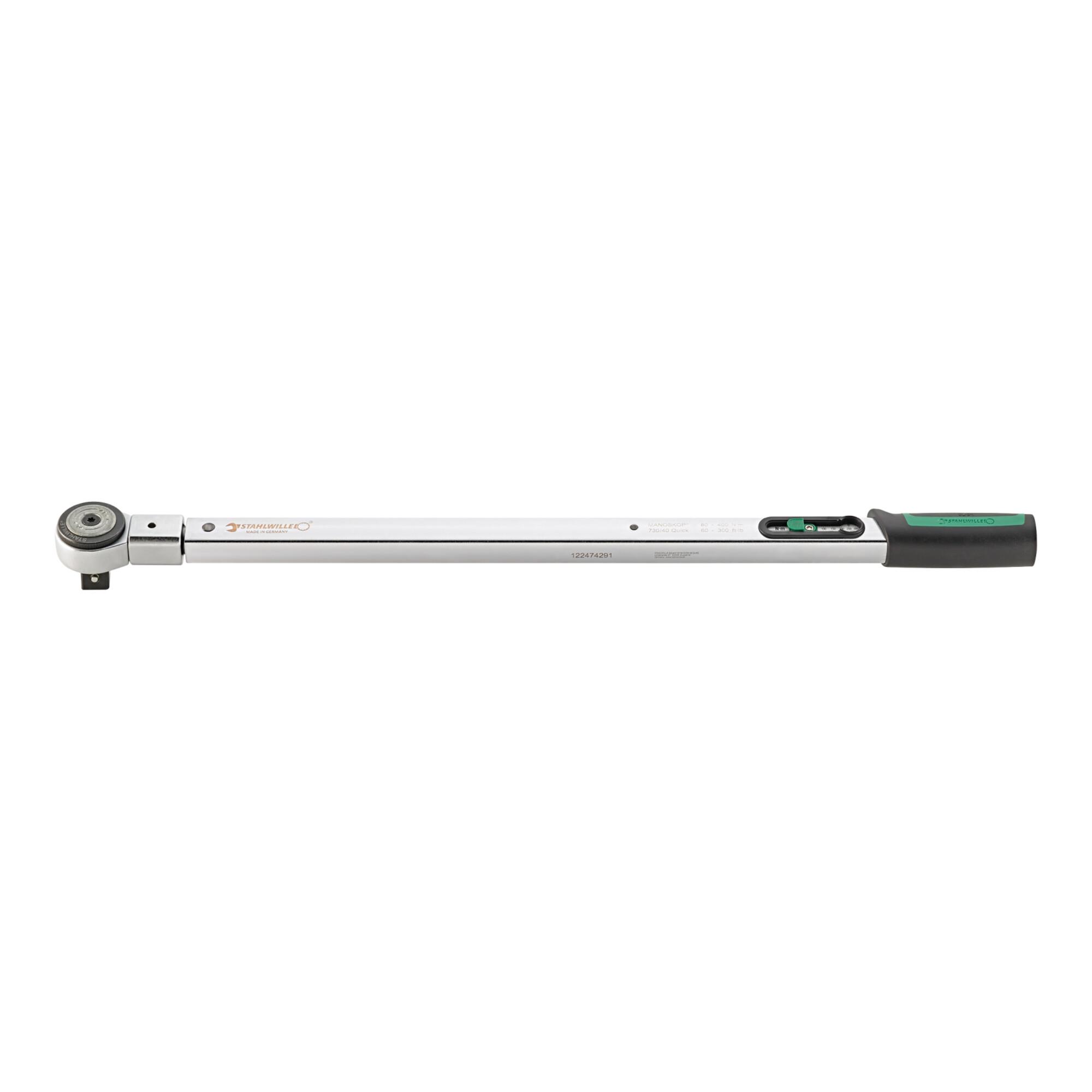 Stahlwille Drehmomentschlüssel Nr. 730R Mess-B. 80-400Nm Abtrieb 3/4" L. 675mm (96504040)