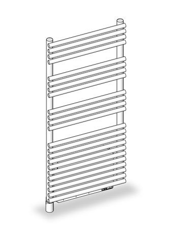 Zehnder Design-Heizkörper Forma Air, 1750 x 496 mm, Traffic White, elektrisch, ZF130550B100000 ZF130550B100000