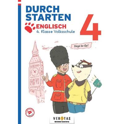 Durchstarten. Diego to go! Englisch 4. Klasse Volksschule, Taschenbuch von Carina Oberhofer, VERITAS Verlags- und Handelsgesellschaft m.b.H.,