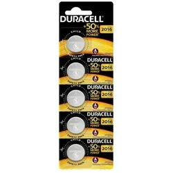 Duracell Lithium-Knopfbatterie Cr2016 3 V, Packung mit 4 Blister-5-Batterien