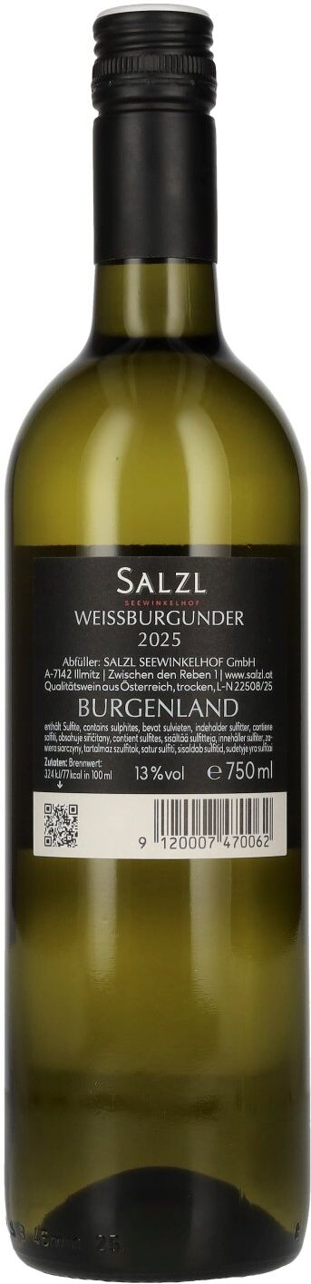 Salzl Seewinkelhof Salzl Weissburgunder 2025 13% Vol. 0,75l