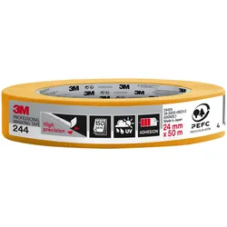 3M 244 Malerband orange 24,0 mm x 50,0 m 1 Rolle