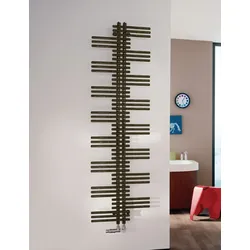 Zehnder Design-Heizkörper Yucca elektrisch, Bronze, 1365x95x600 mm
