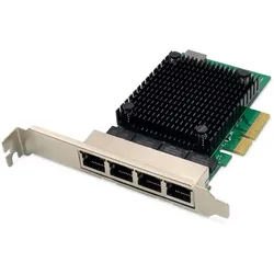 Digitus 4-Port 2,5 Gigabit Ethernet Netzwerkkarte, RJ45, PCI Express, Realtek Chipsatz