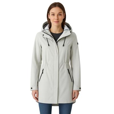 Funktionsparka LPO "Insa Outdoorparka", Damen, Gr. 36/38 (M), grau (wind chime), Web, 100% Polyester, regular fit hüftbedeckend, verstellbar verstellbar, Jacken, verstellbarer Saum/Taille/Kapuze