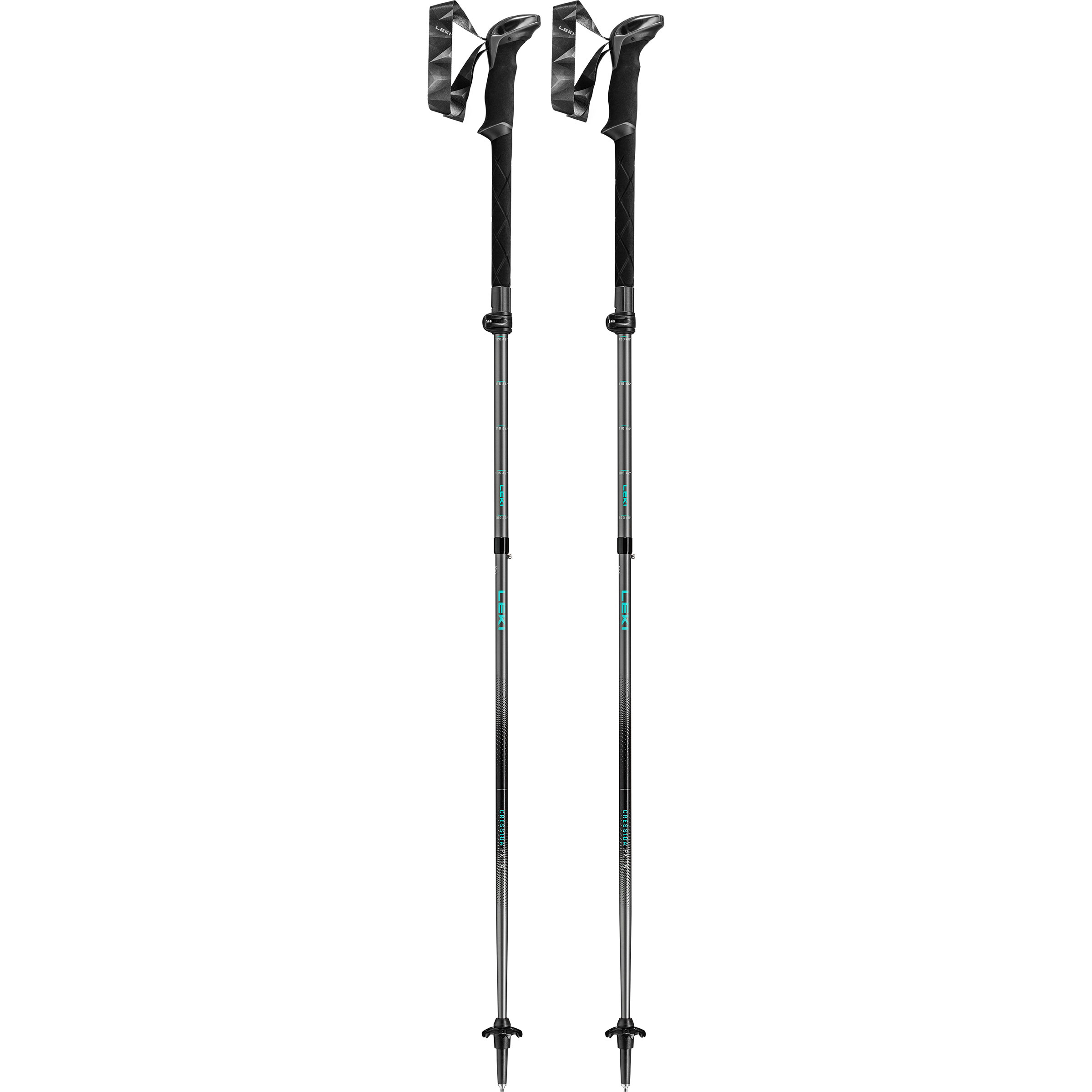 Leki Cressida FX TA Wanderstöcke Wanderstöcke & Trekkingstöcke grau Größe 100-120cm Trekking